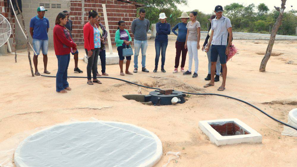 Famílias agricultoras de Remanso participam de intercâmbio sobre Saneamento Rural