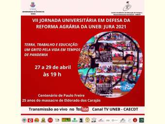 Jornada Universitária em Defesa da Reforma Agrária celebra 100 anos de Paulo Freire e reafirma a luta por direitos